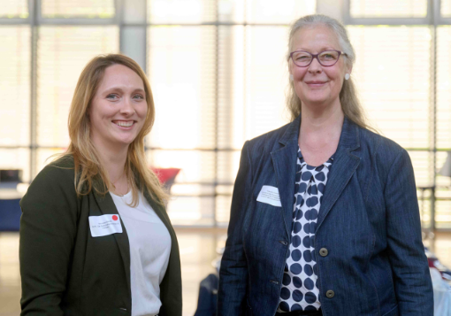 Vanessa Sibold (AOK Hessen) und Claudia Ackermann, Leiterin der vdek-Landesvertretung Hessen Vanessa Sibold (AOK Hessen) und Claudia Ackermann, Leiterin der vdek-Landesvertretung Hessen